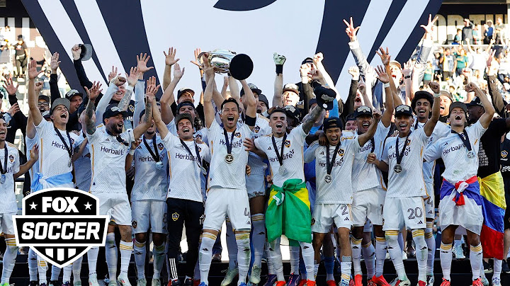 LA Galaxy Full 2024 MLS Cup Championship trophy ceremony | FOX Soccer