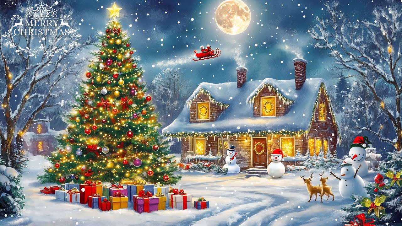 Magical Christmas Eve Ambiance 🎄 | Enchanting Christmas Music & Cozy ...