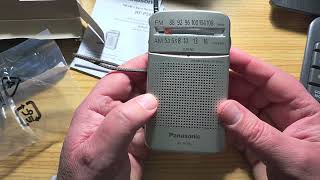 Unboxing Panasonic RFP50D AM FM 2 band pocket size receiver