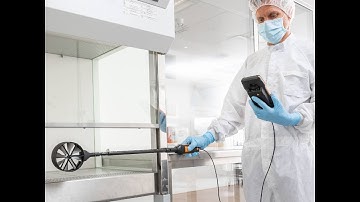 Air Velocity and IEQ measuring instrument testo 400 for cleanroom application