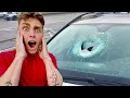 I DESTROYED HIS WINDSHIELD!