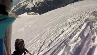 Descente du Mont-Blanc à skis