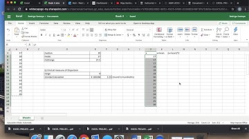 Excel Project 2 example and video