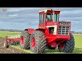 International 4366 tractor plowing