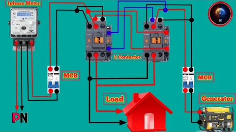 Automatic Changeover Switch for Generator//Automatic Transfer Switch//ATS With Circuit Diagram.