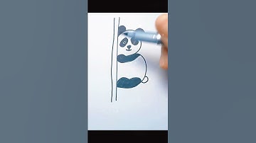 Hướng dẫn vẽ Gấu Trúc đơn giản (How to draw Panda)#shorts