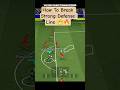 How To Break Strong Defense🫣🔥#shorts #efootball