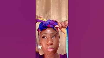 Easy Headwrap tutorial | Headwrap styles #headwraptutorial #shorts #headwrapstyles #headwrap