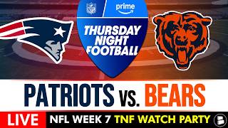 NFL Thursday Night Football LIVE: Patriots vs. Bears Stream, Free TNF Watch Party On Amazon Prime