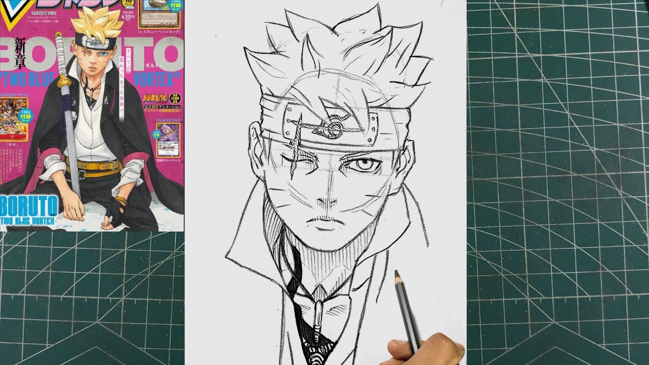 ⚠️ Desenhando Boruto - timeskip ⚠️