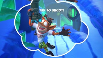 Crash Bandicoot: On the Run! Frosty Mini Robot Defeated! 91 💎