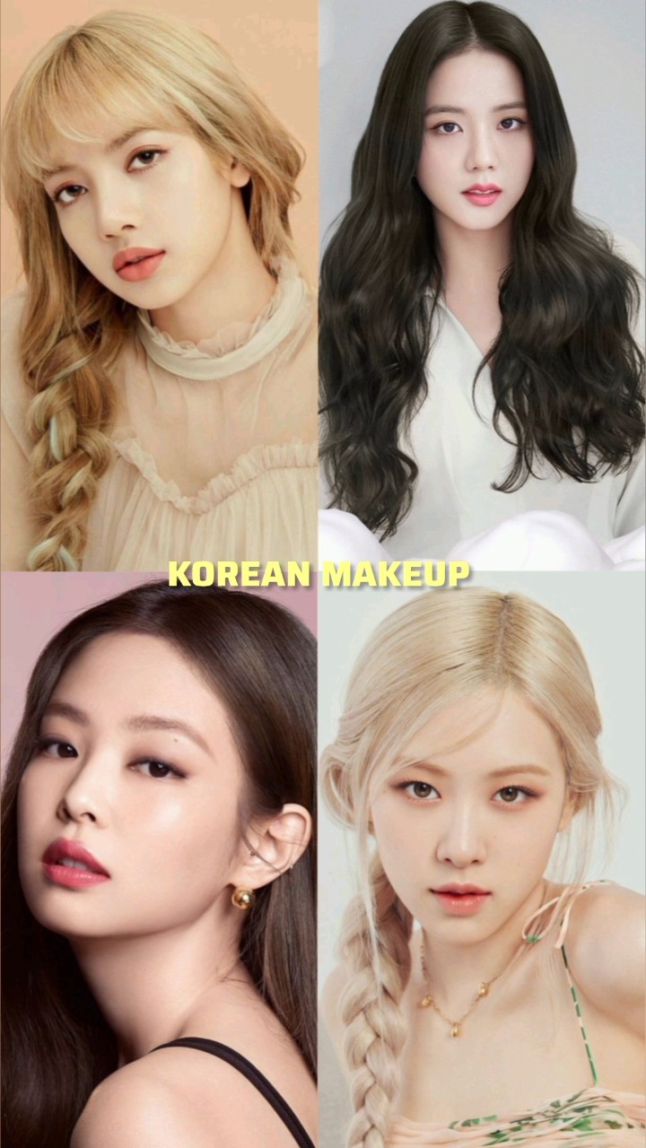 KOREAN vs LATINA MAKEUP of BLACKPINK #lisa #jisoo #jennie #rosé #blackpink #shorts