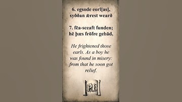 De eerste regels van Beowulf in het Oudengels #oldenglish