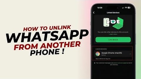 How to Unlink WhatsApp from Another Phone | Remove Linked Devices (2025 Guide)