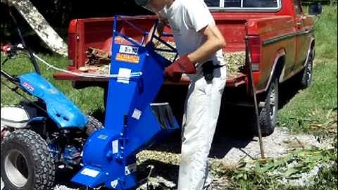 BIO-80 "Small" Chipper-Shredder with BCS 853 Walk-Behind Tractor