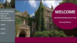 Off-campus Housing: McMaster University Summer Webinar, June 2020