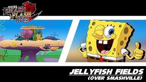 SSF2 Mods: Jellyfish Fields (over Smashville)
