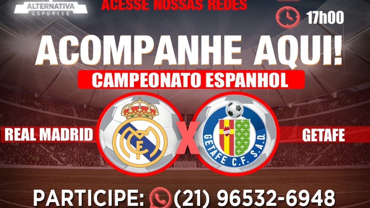 (Narração Ao Vivo) Real Madrid x Getafe - 33ª rodada - Campeonato Espanhol - YouTube