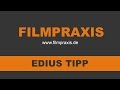 EDIUS TIPP - Automatisches Projekt-Backup einstellen