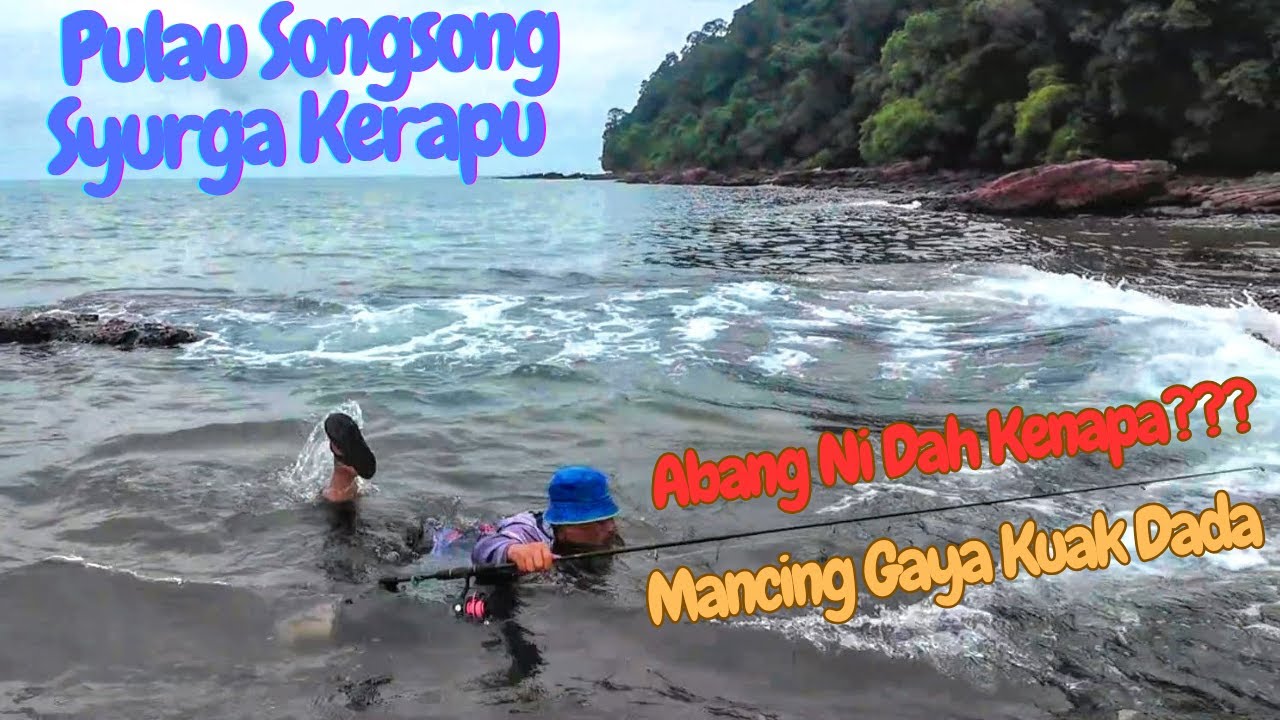 Strike Berbagai Jenis Ikan Karang di Pulau Songsong. Ini Syurga Pemancing