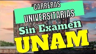 10 Carreras UNIVERSITARIAS Con Menos Demanda UNAM 2024 😉