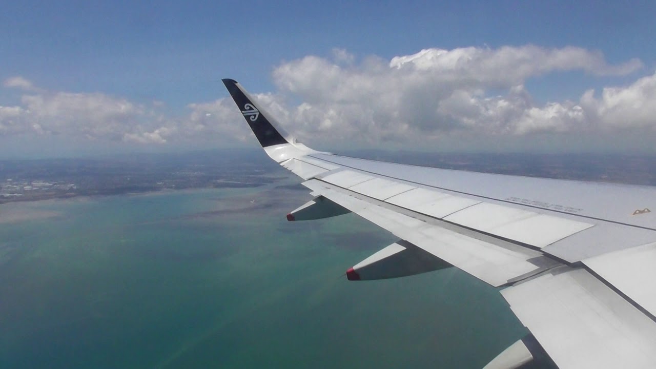 Air New Zealand A320 takeoff Auckland to Wellington - YouTube