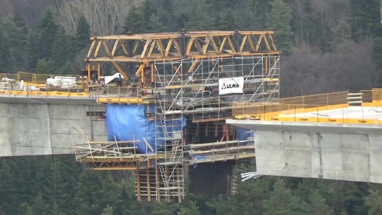 Еще несколько метров до развязки. Путепроводы на трассе S19 через Карпатию, 26 февраля, Жарнова.