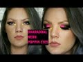 Black characoal-Neon poppin &#39;eyes makeup tutorial |Your Valentine 89|