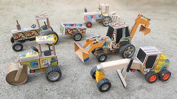 How to make matchbox tractor at home | Diy Mini tractor | Mini Tractor Science Project