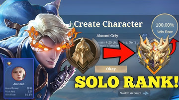100% WIN RATE FROM WARRIOR TO MYTHIC SOLO RANK - ALUCARD ONLY!! 😱 (Hardest Challenge Ever) - MLBB