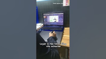 Animation trên Krita (Gấu trúc ngã) #vetranh #kritaart