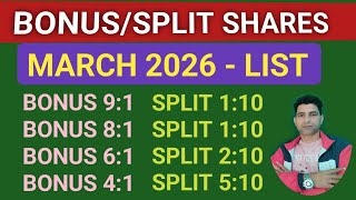 MARCH 2026 MAI BONUS AND SPLIT DENE WALE SHARE | BONUS SHARE LATEST NEWS | WANI WING | STOCKS | 