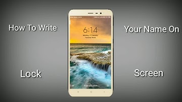 How to add name on lock screen in Xiaomi Mi phone
