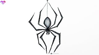 Karakalem Çizimleri 22 | Örümcek Çizimi | Örümcek Resmi Nasıl Çizilir