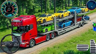 US Car Transporter Truck Driving 3D Game - Cargo Truck Transport Game - Android Gameplay  screenshot 3