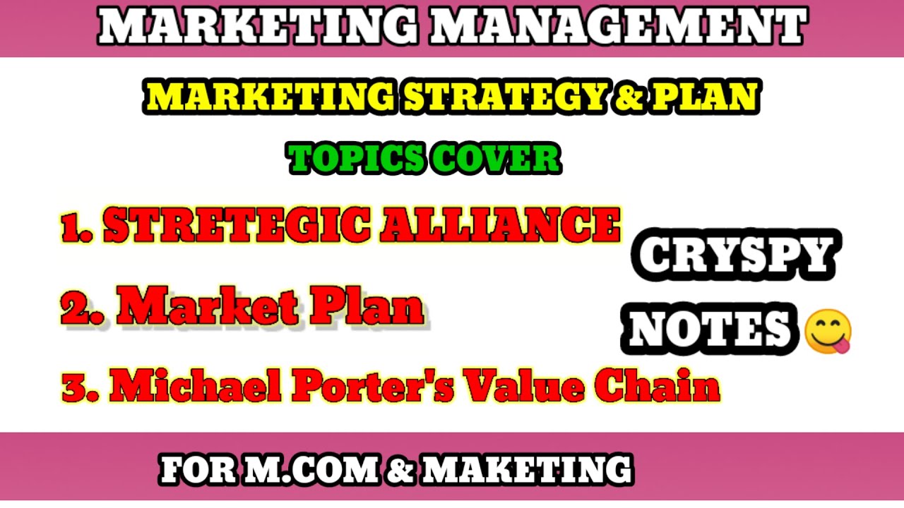 | Marketing strategy and plan | porter value chain | marketing management | Honours student |