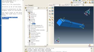 Vibration control using piezoelectric material ABAQUS