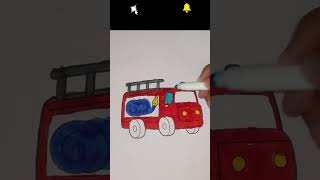 Blazing Fire Engine Coloring: Fun Tutorial for Kids!