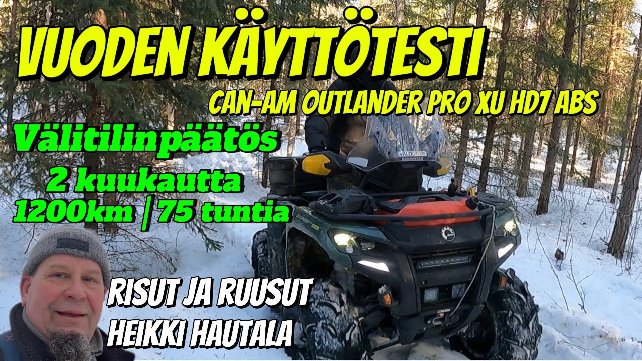 KÄYTTÖTESTI (2 kk) | Can-Am Outlander Pro HD7