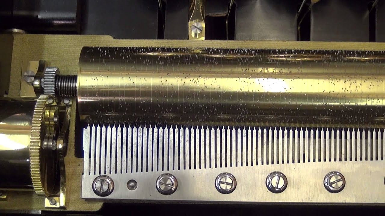 Antique 6-bell Cylinder Music Box: Bremond (?), c. 1885