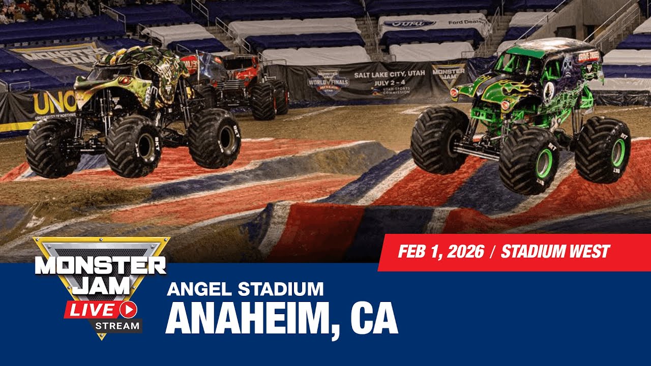 Monster Jam: Anaheim, CA - 2 (Full Event) | Feb 1, 2026 | Stadium West