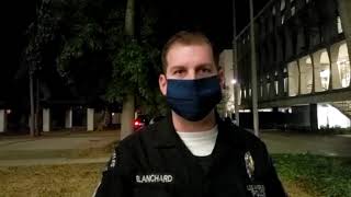 LAPD Sgt. Blanchard On Van Nuys Police Station Flag Burning & Tagging