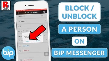 How to Block / Unblock A Person on BiP Messenger