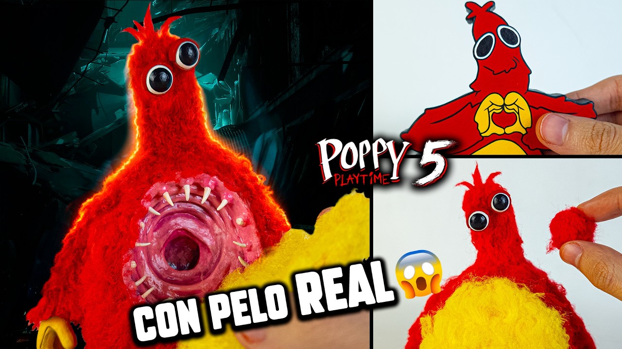 Hice a CHUM (Poppy Playtime 5) con PELO REAL… y quedó ATERRADOR 😱