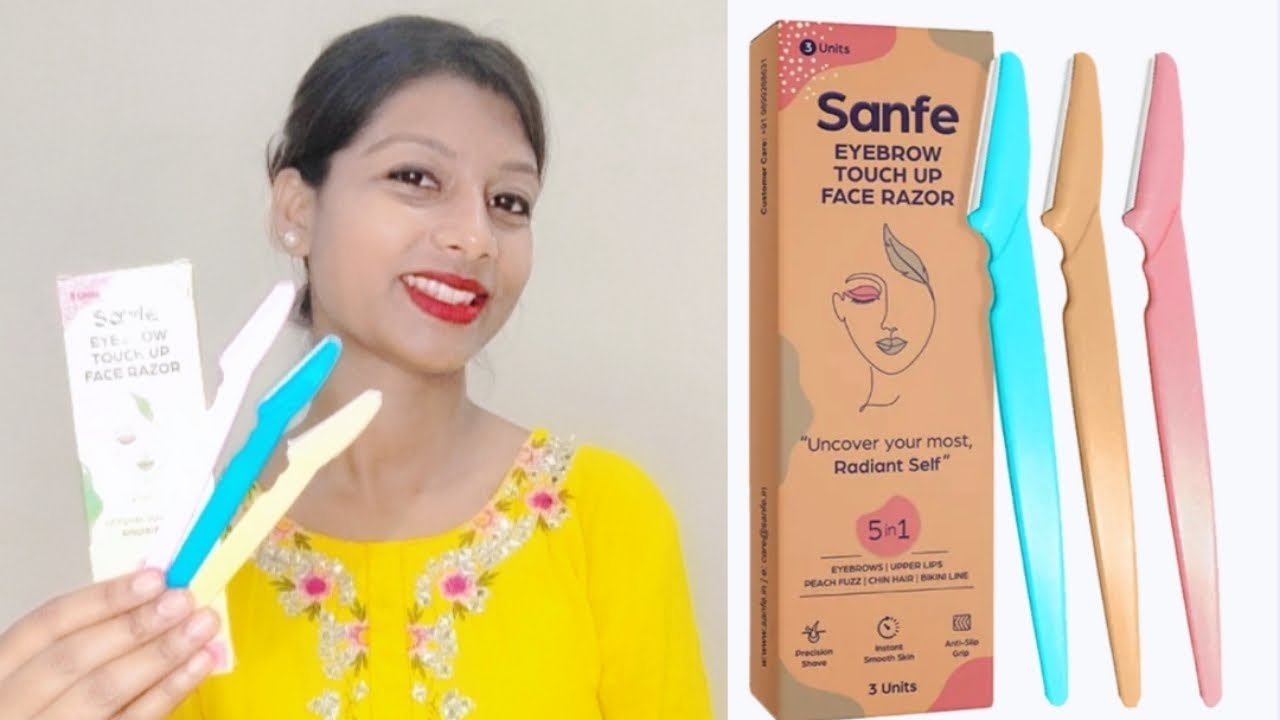 Sanfe Eyebrow Touch Up Face Razor Review @sanfe7151 #sanfe #youtube # ...