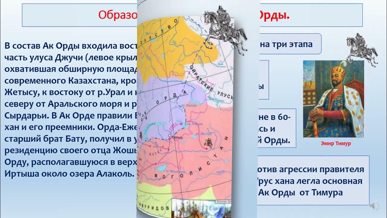 АК Орда история Казахстана. Задания по теме АК Орда 6 класс. Ак орда история