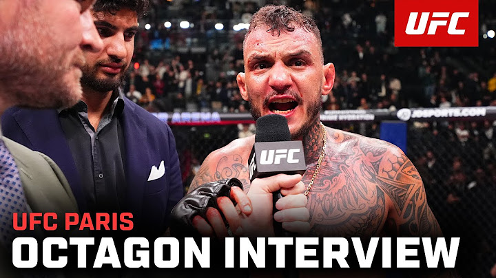 Renato Moicano Octagon Interview | UFC Paris