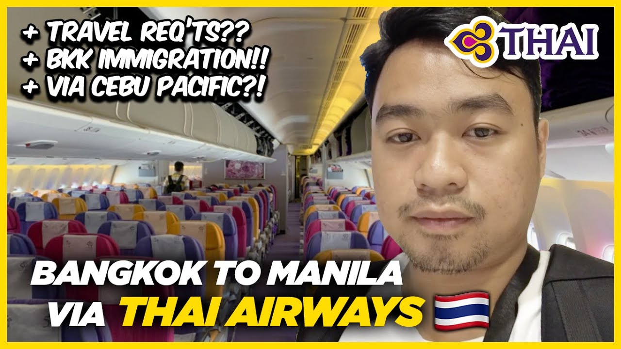 My FIRST THAI AIRWAYS Experience! Bangkok to Manila (PINOY Travel Guide & Tips!) 🇹🇭 | Nico Dormis