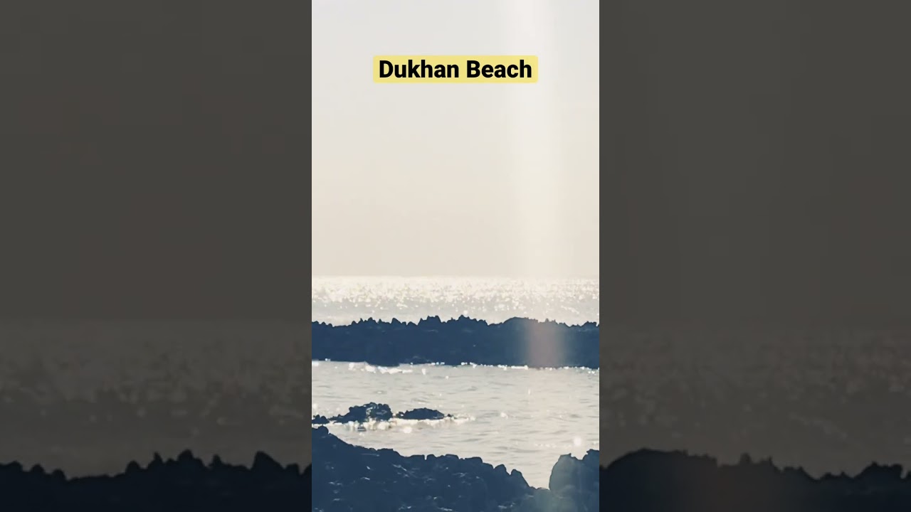 Meditating Beach of Qatar | Extremely Peaceful and Safe Sea Shore with Rocks in Dukhan