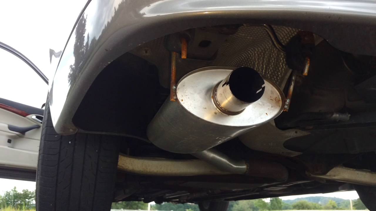 Saab 93 2.0T Borla muffler + resonator delete YouTube